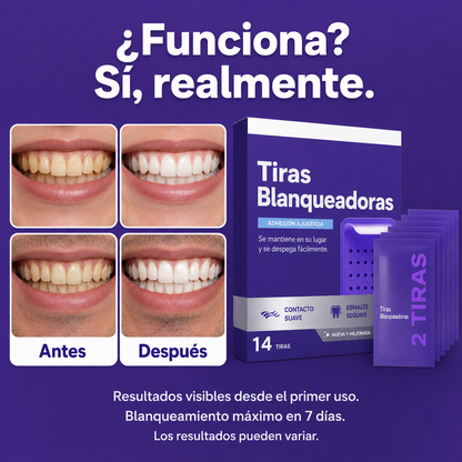 LumaWhite™ | Tiras blanqueadoras ORIGINALES | Sonrisa Blanca Instantánea