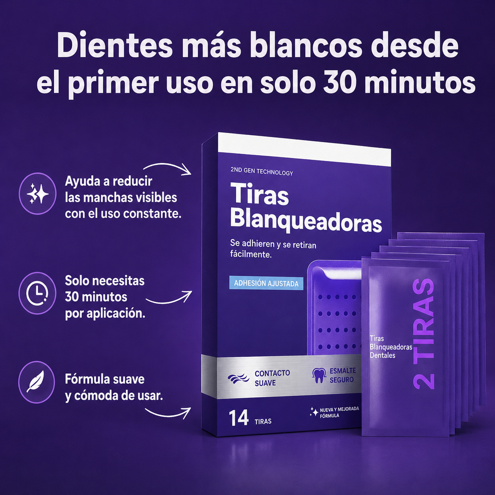 LumaWhite™ | Tiras blanqueadoras ORIGINALES | Sonrisa Blanca Instantánea