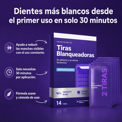 LumaWhite™ | Tiras blanqueadoras ORIGINALES | Sonrisa Blanca Instantánea