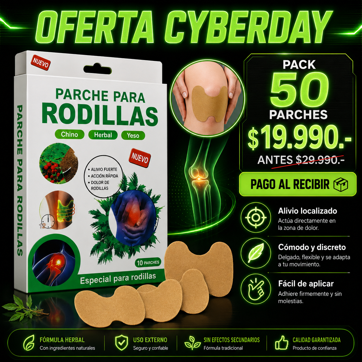Parches Rodillas | CHAO DOLOR ™ Originales